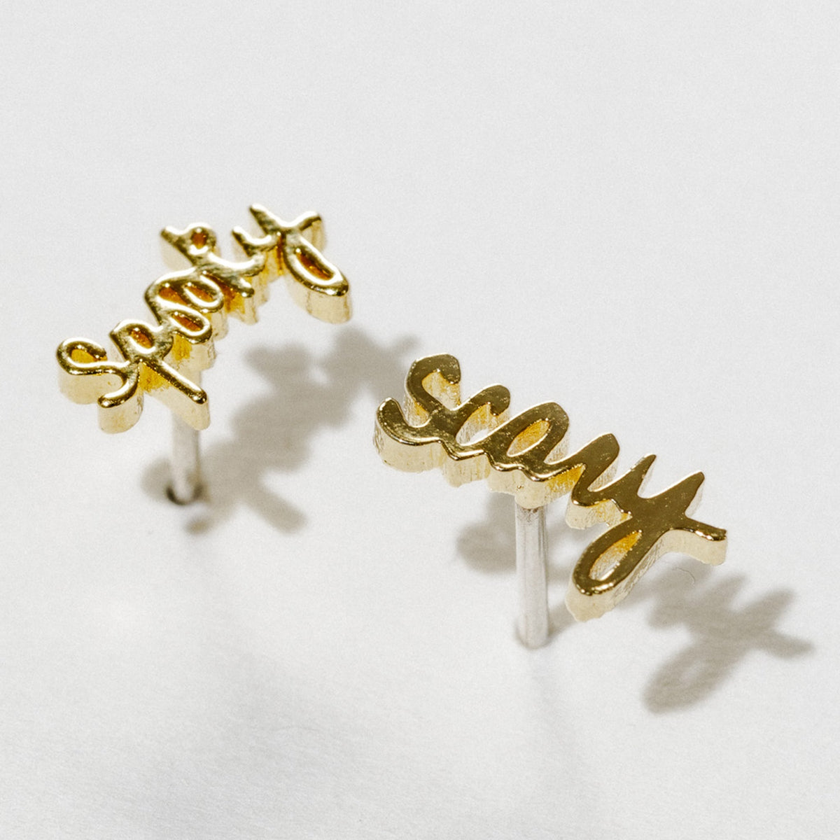 Spooky Scary Script Studs - Starry Skies Austin
