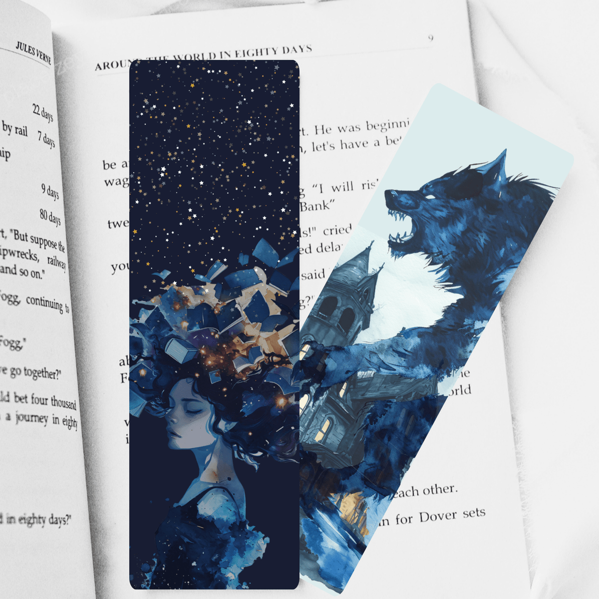 Spooky Stories Dual-Sided Cardstock Bookmark - Starry Skies Austin