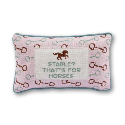 Stable Needlepoint Pillow - Starry Skies Austin