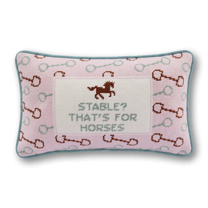 Stable Needlepoint Pillow - Starry Skies Austin