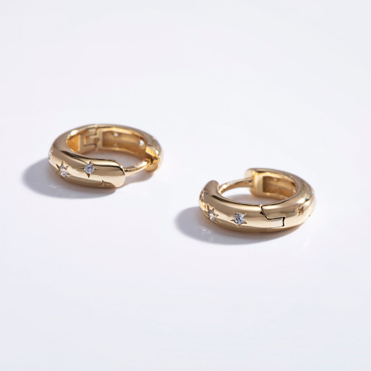 Stars Huggie Hoops - Starry Skies Austin