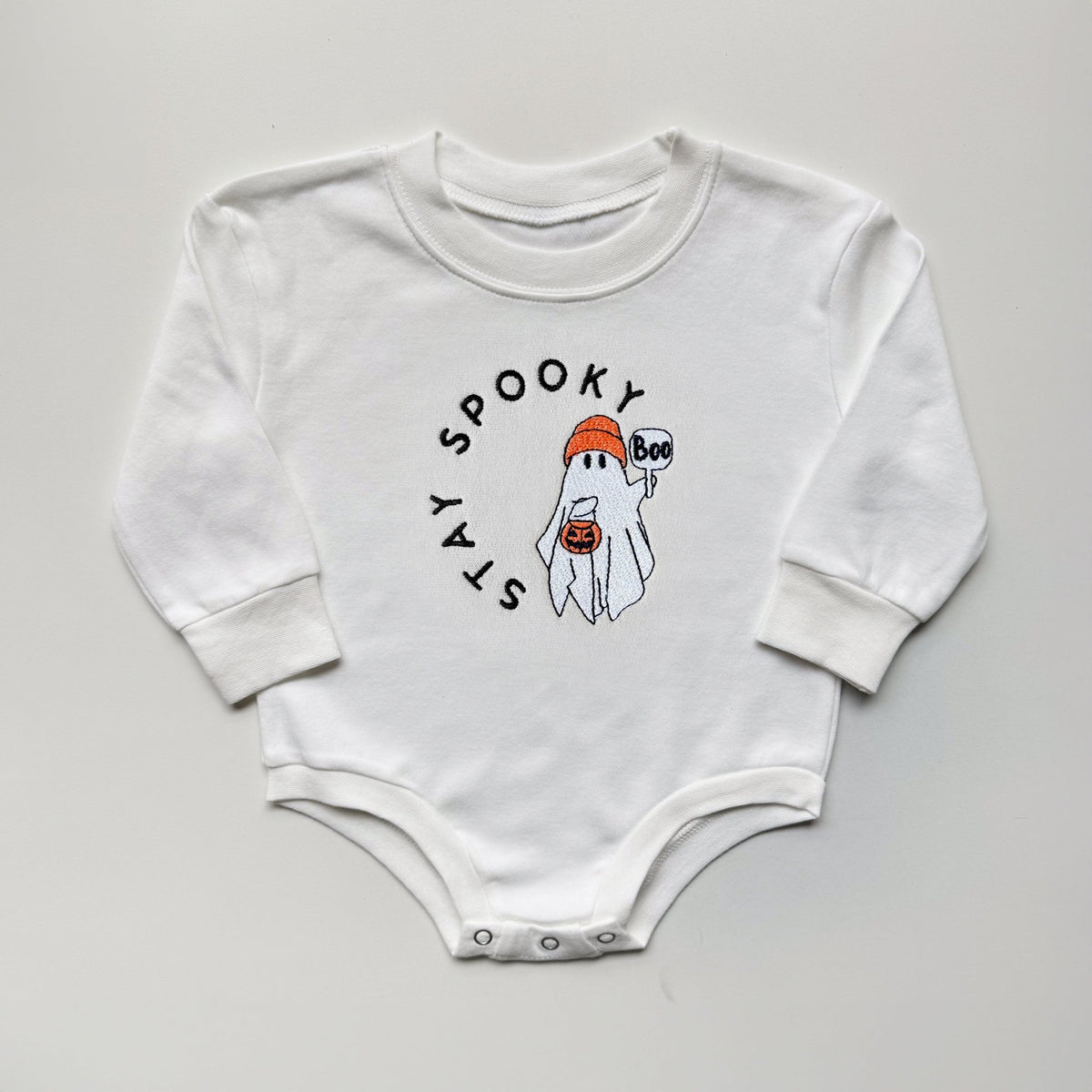 Stay Spooky Ghost Embroidered Matching Sweatshirts - Starry Skies Austin