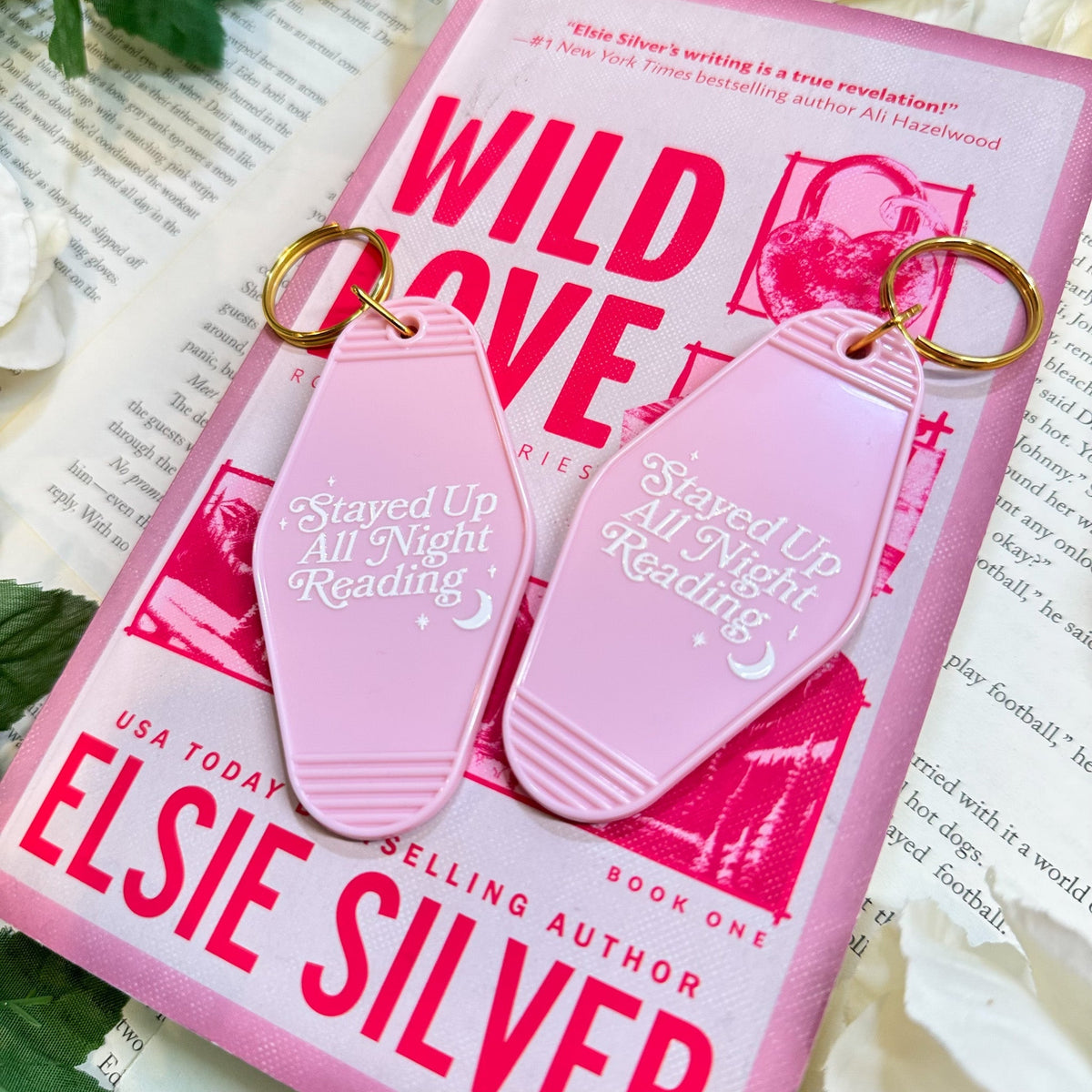 Stayed Up All Night Reading Motel Keychain | A Stylish and Fun Accessory for Readers - Starry Skies Austin