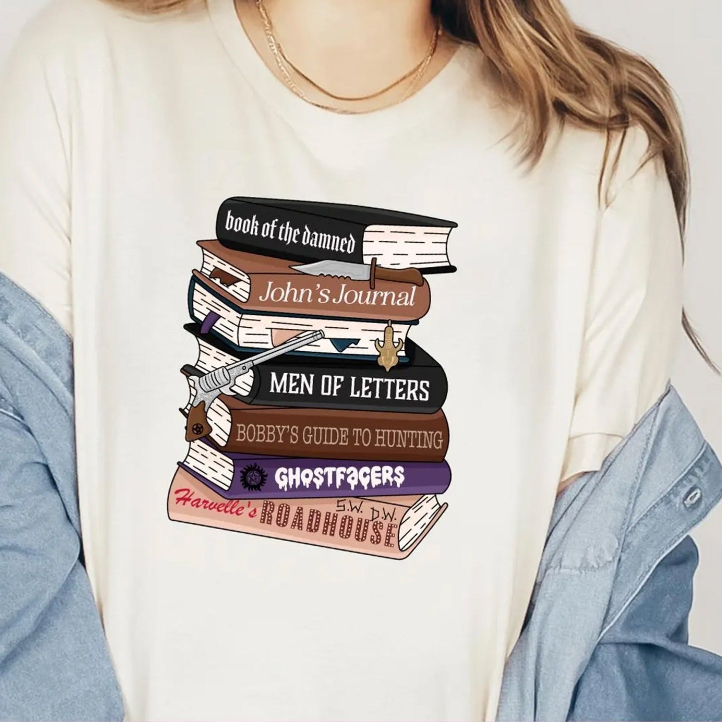 Supernatural Books Graphic Tee - Starry Skies Austin