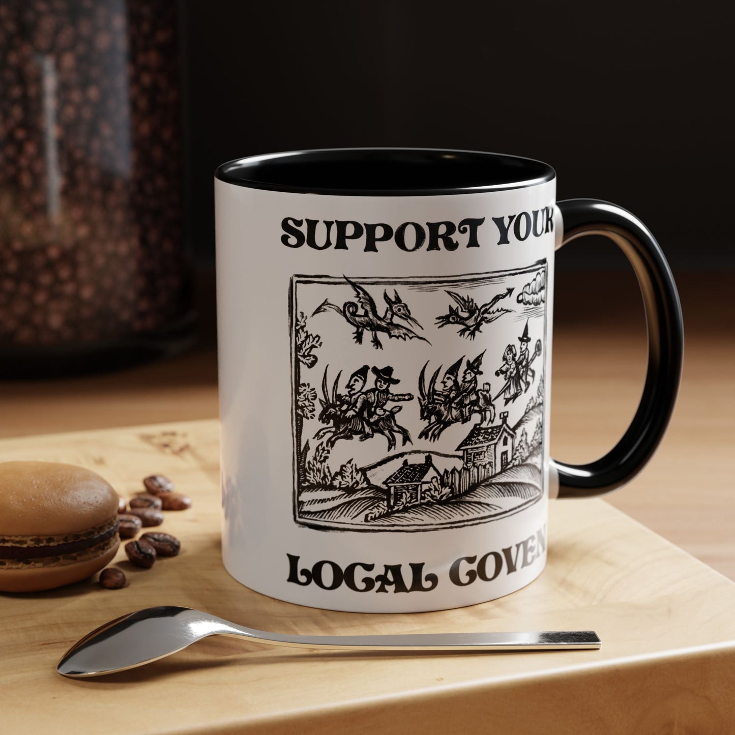 Support Your Local Coven Witchy Mug - Starry Skies Austin