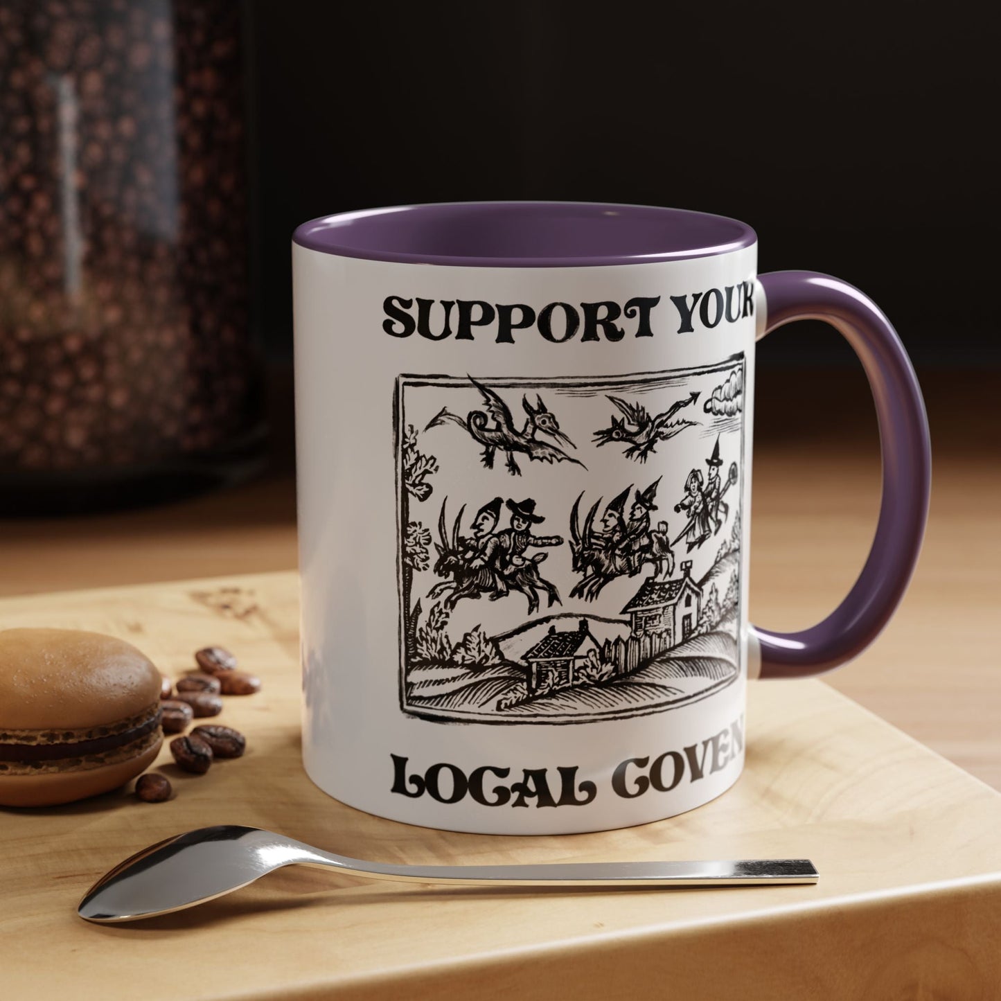 Support Your Local Coven Witchy Mug - Starry Skies Austin