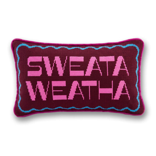 Sweata Weatha Needlepoint Pillow - Starry Skies Austin