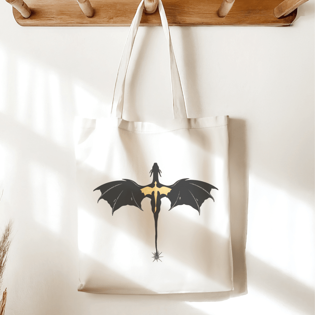 Tairn and Andarna Sublimated Canvas Tote Bag - Starry Skies Austin