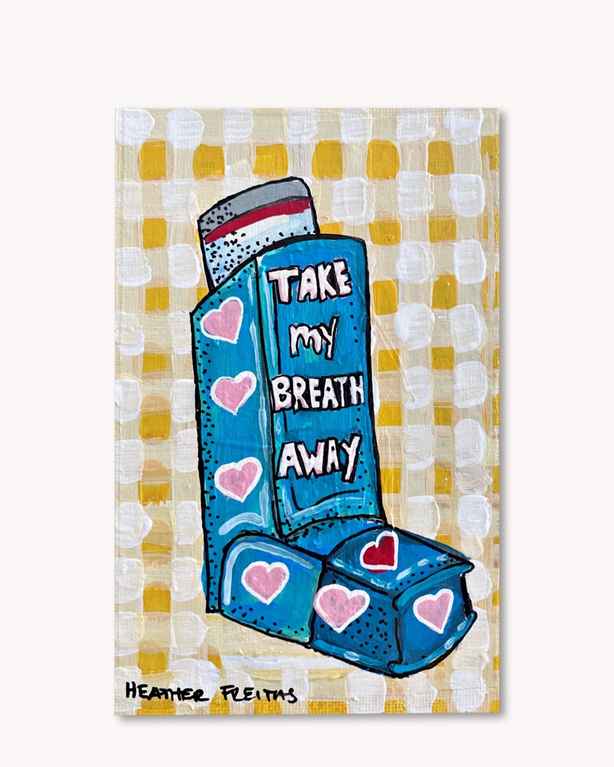 Take My Breath Away Inhaler ( Original Painting ) - Starry Skies Austin