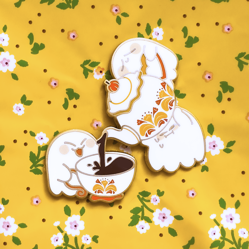 Tea Time Enamel Pin - Starry Skies Austin