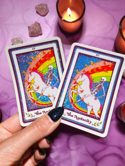 The Audacity Tarot Sticker - Starry Skies Austin