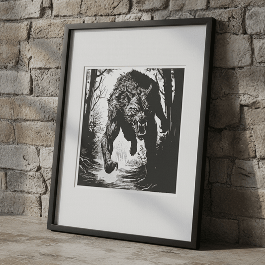 The Beast of Bray Road – Fine Art Reproduction Print - Starry Skies Austin