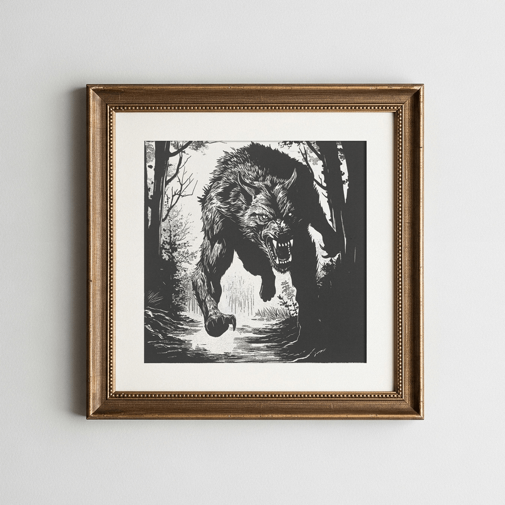 The Beast of Bray Road – Fine Art Reproduction Print - Starry Skies Austin