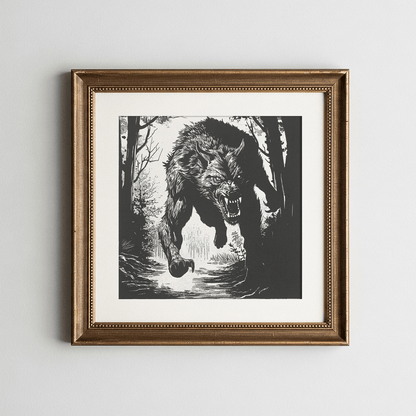The Beast of Bray Road – Fine Art Reproduction Print - Starry Skies Austin
