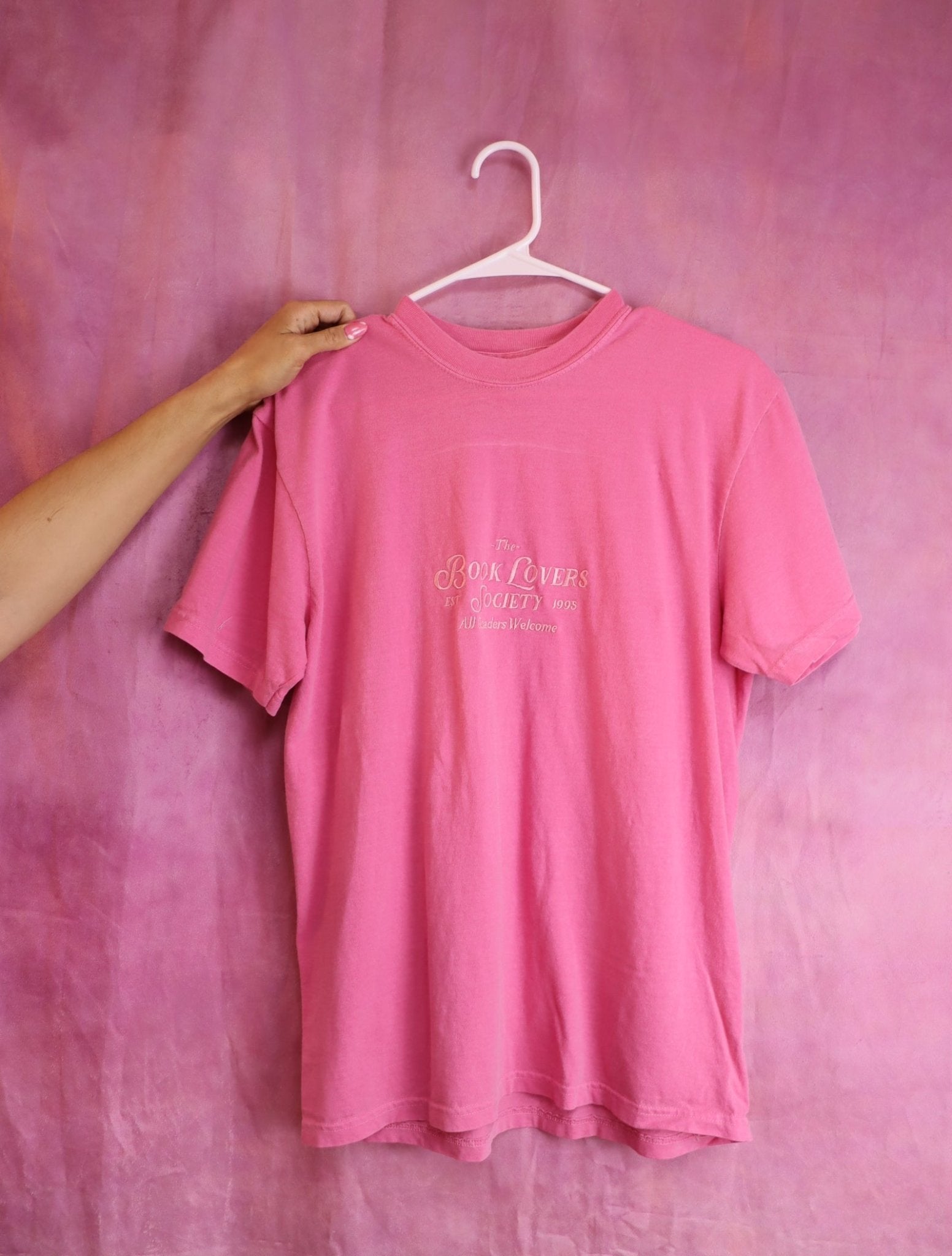 "The Book Lovers Society" Embroidered Shirt - Starry Skies Austin