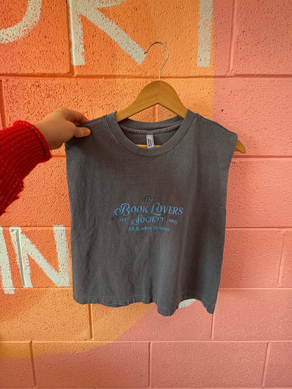 "The Book Lovers Society" Embroidered Shirt - Starry Skies Austin