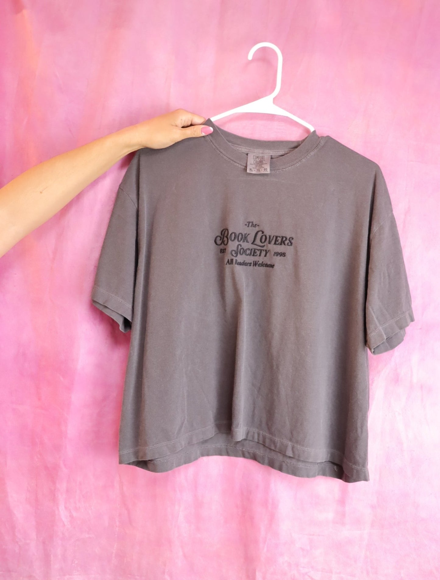 "The Book Lovers Society" Embroidered Shirt - Starry Skies Austin