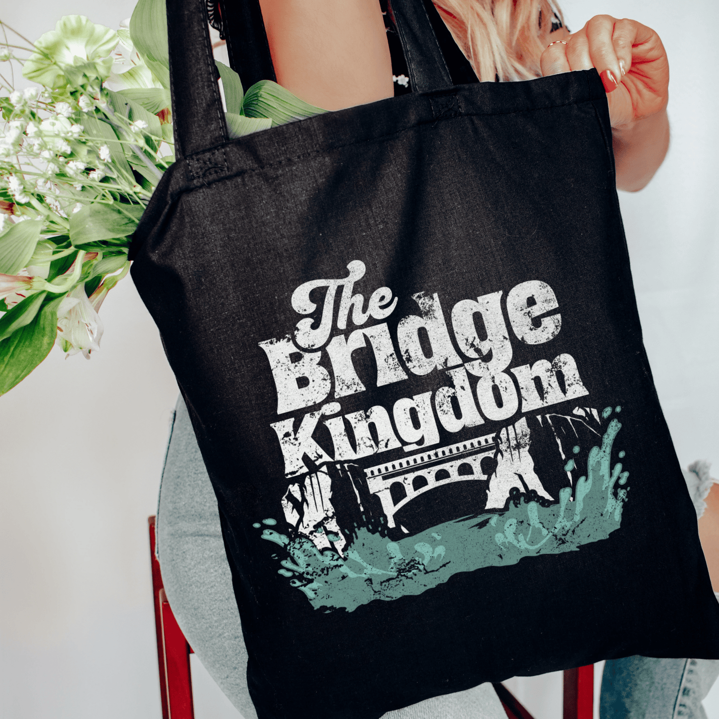 The Bridge Kingdom Canvas Tote - Starry Skies Austin