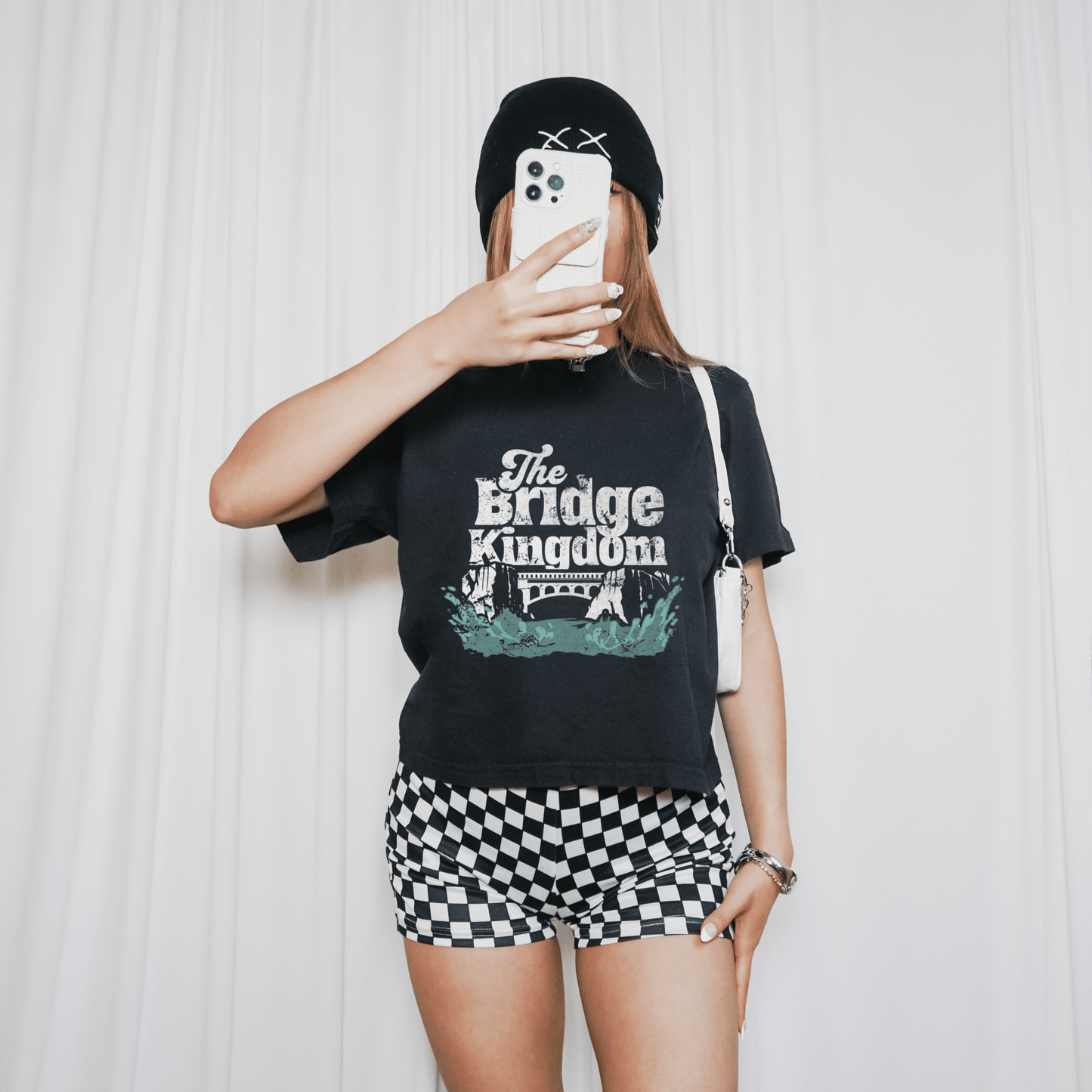The Bridge Kingdom Crop Tee - Starry Skies Austin