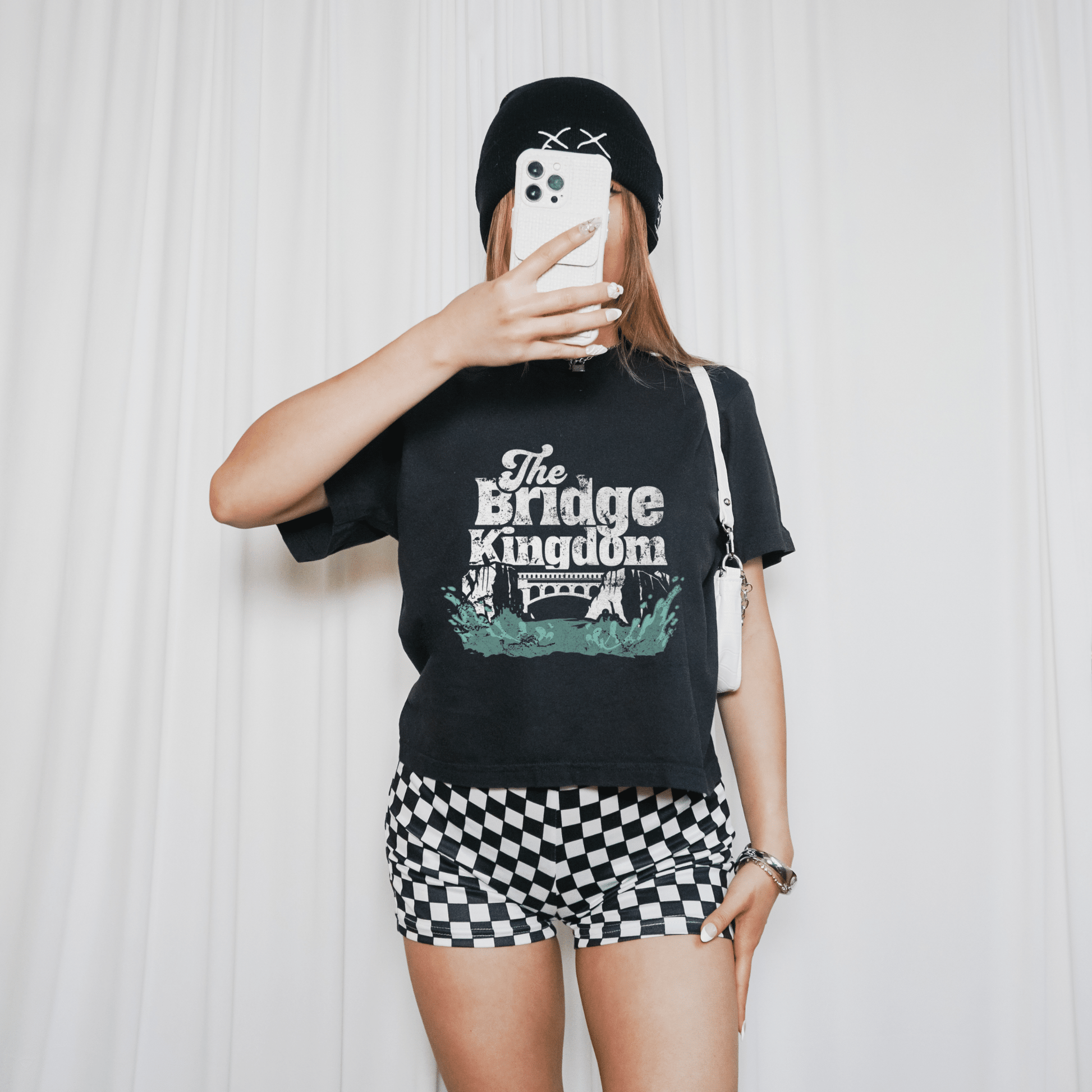 The Bridge Kingdom Crop Tee - Starry Skies Austin