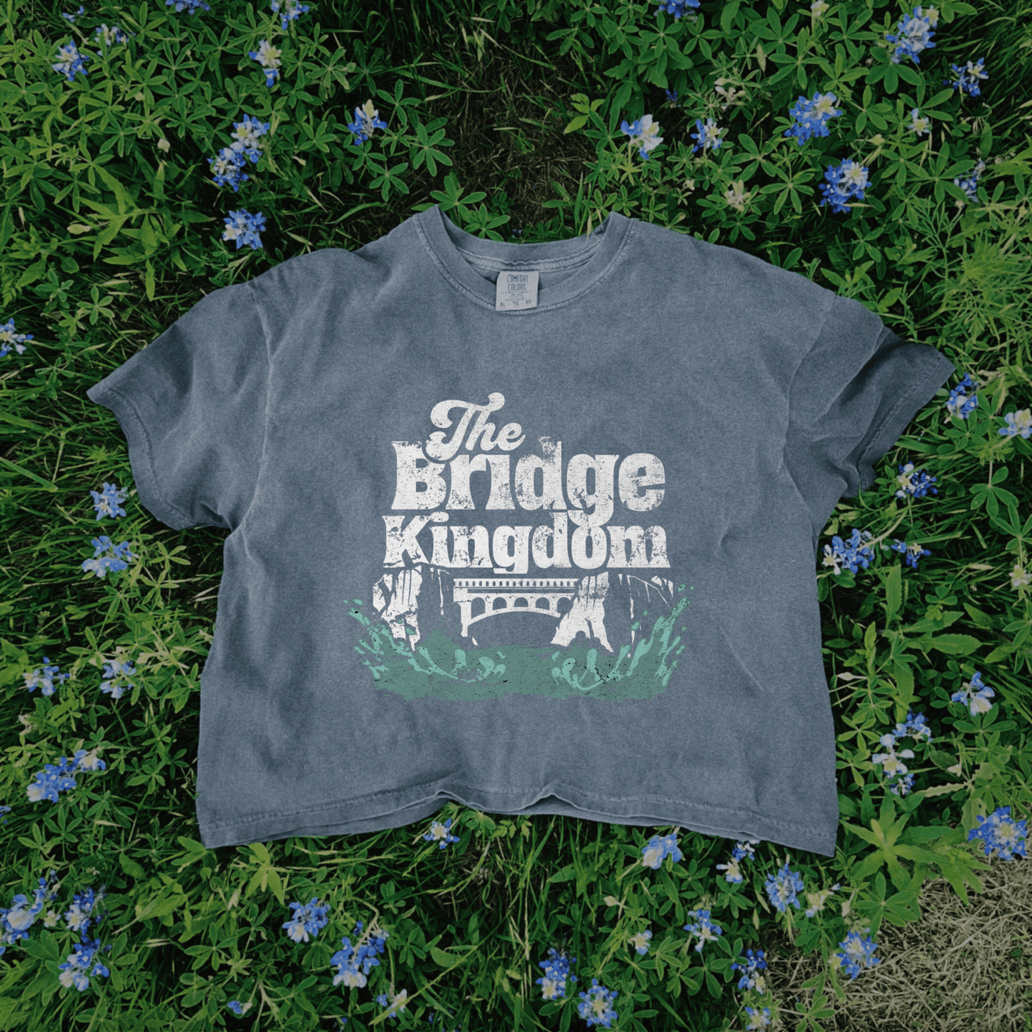 The Bridge Kingdom Crop Tee - Starry Skies Austin