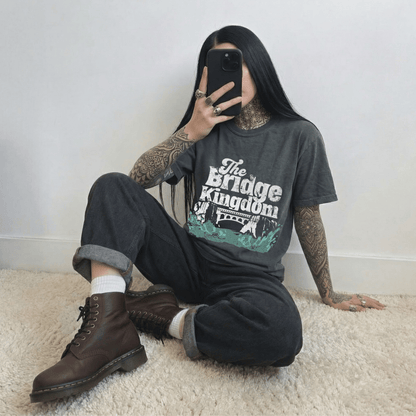 The Bridge Kingdom Oversized Tee - Starry Skies Austin