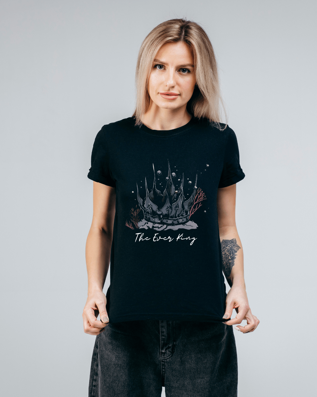 The Ever King Crown Softstyle Tee - Starry Skies Austin