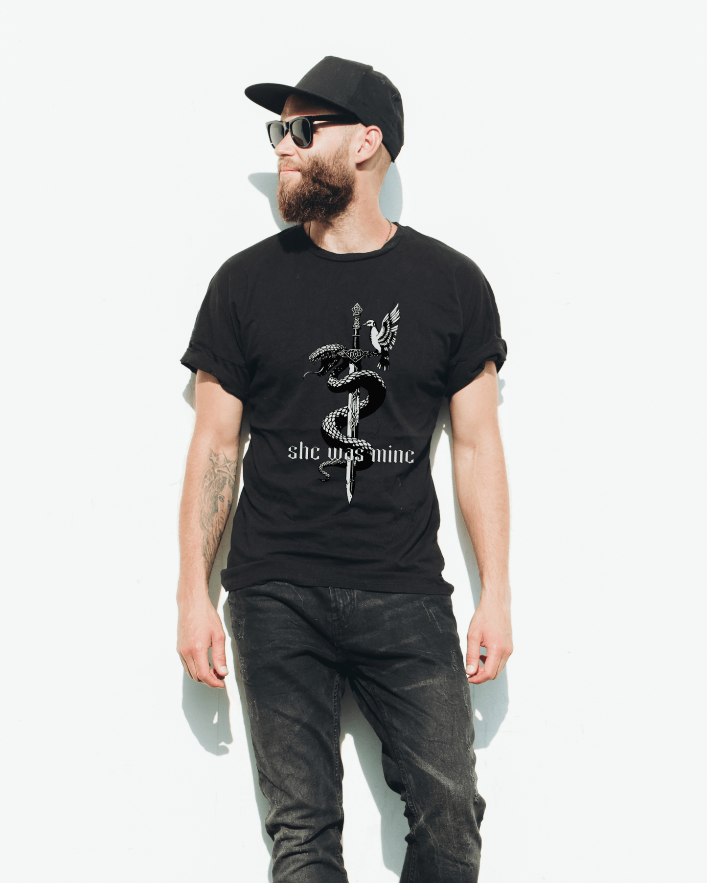 The Ever Seas Serpent & Songbird Softstyle Tee - Starry Skies Austin