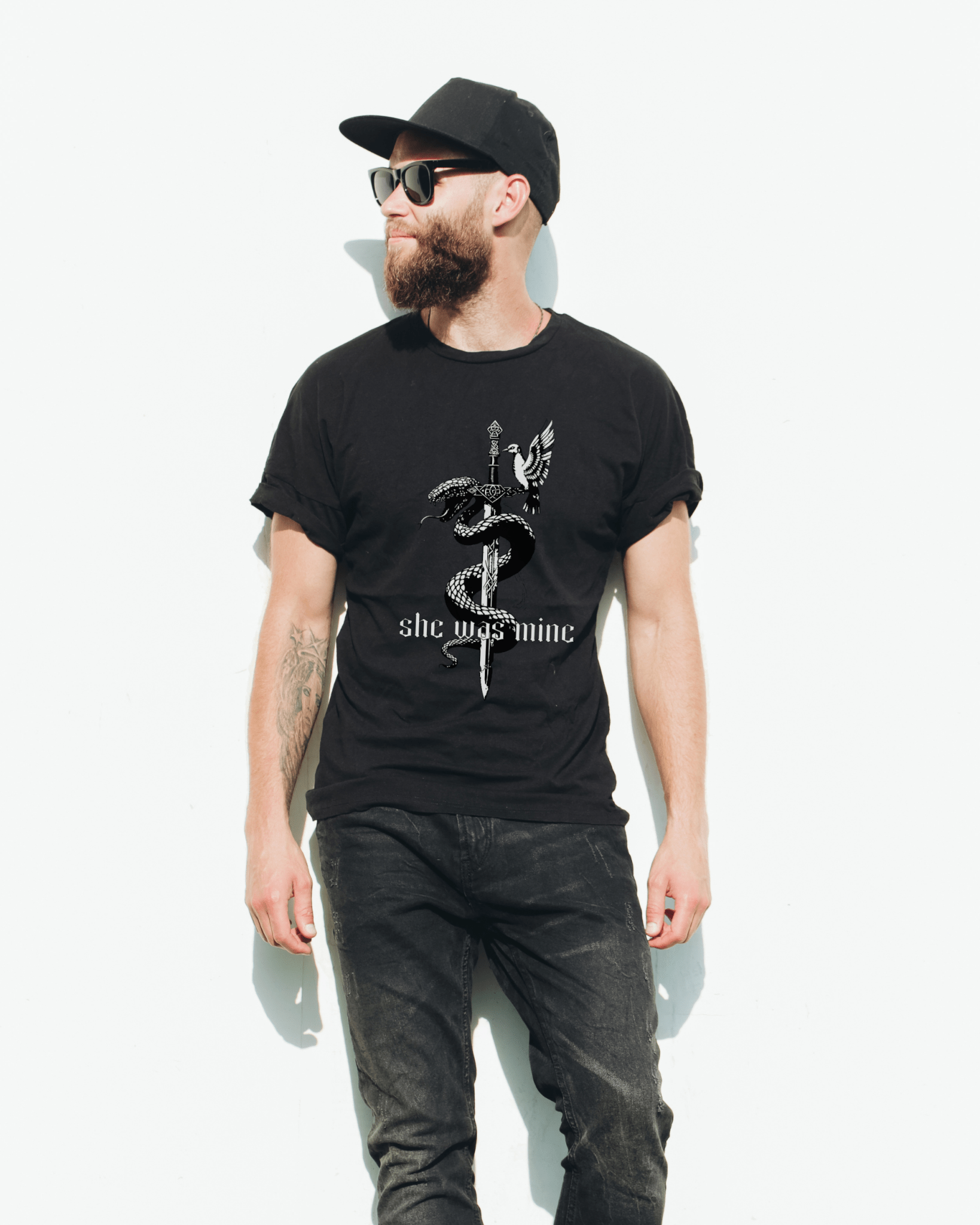 The Ever Seas Serpent & Songbird Softstyle Tee - Starry Skies Austin