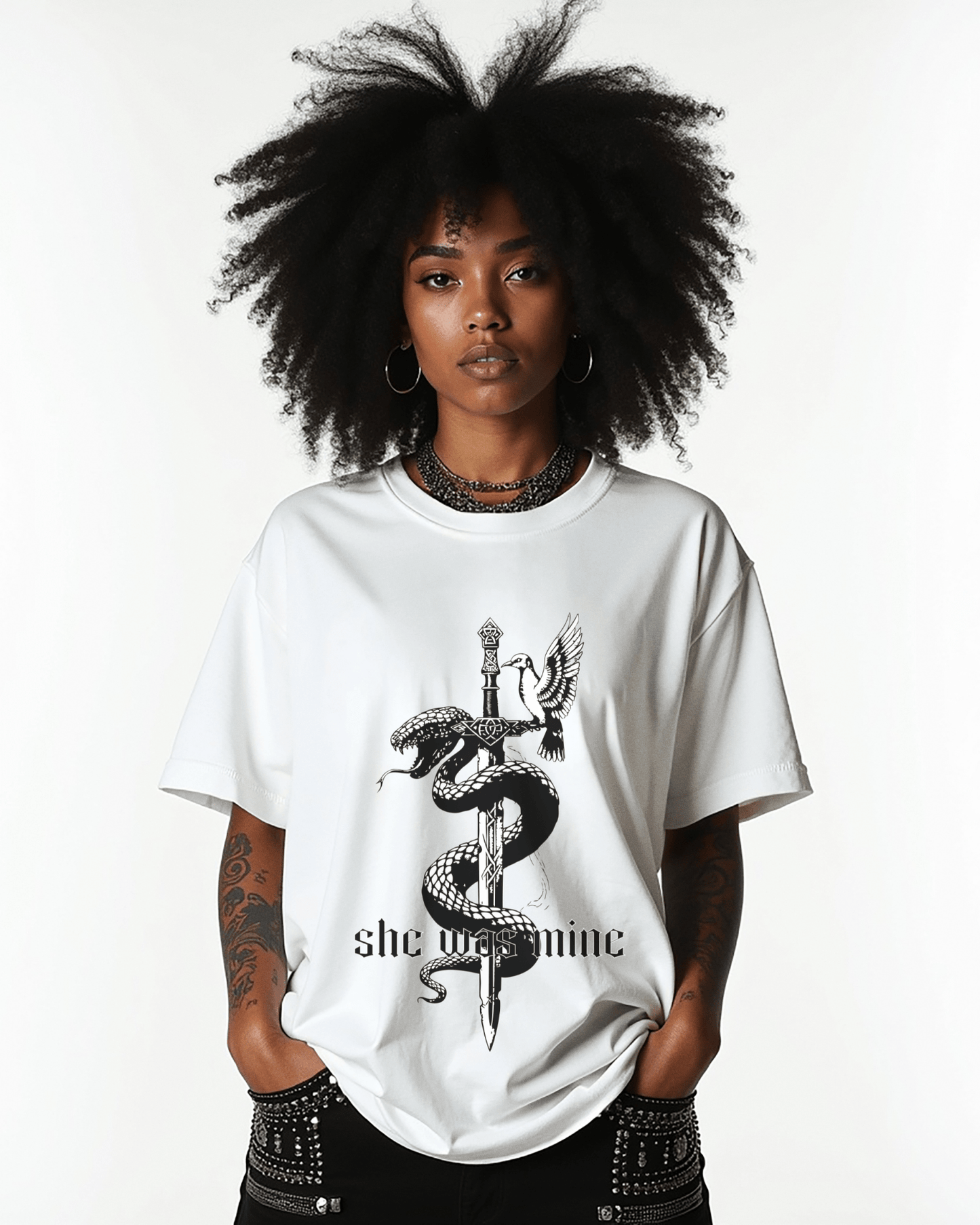 The Ever Seas Serpent & Songbird Softstyle Tee - Starry Skies Austin