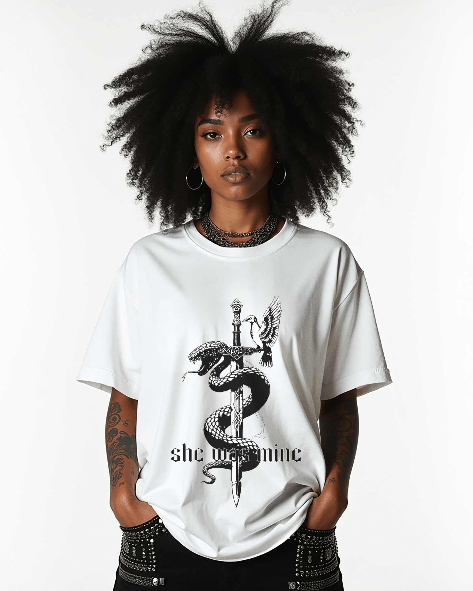 The Ever Seas Serpent & Songbird Softstyle Tee - Starry Skies Austin