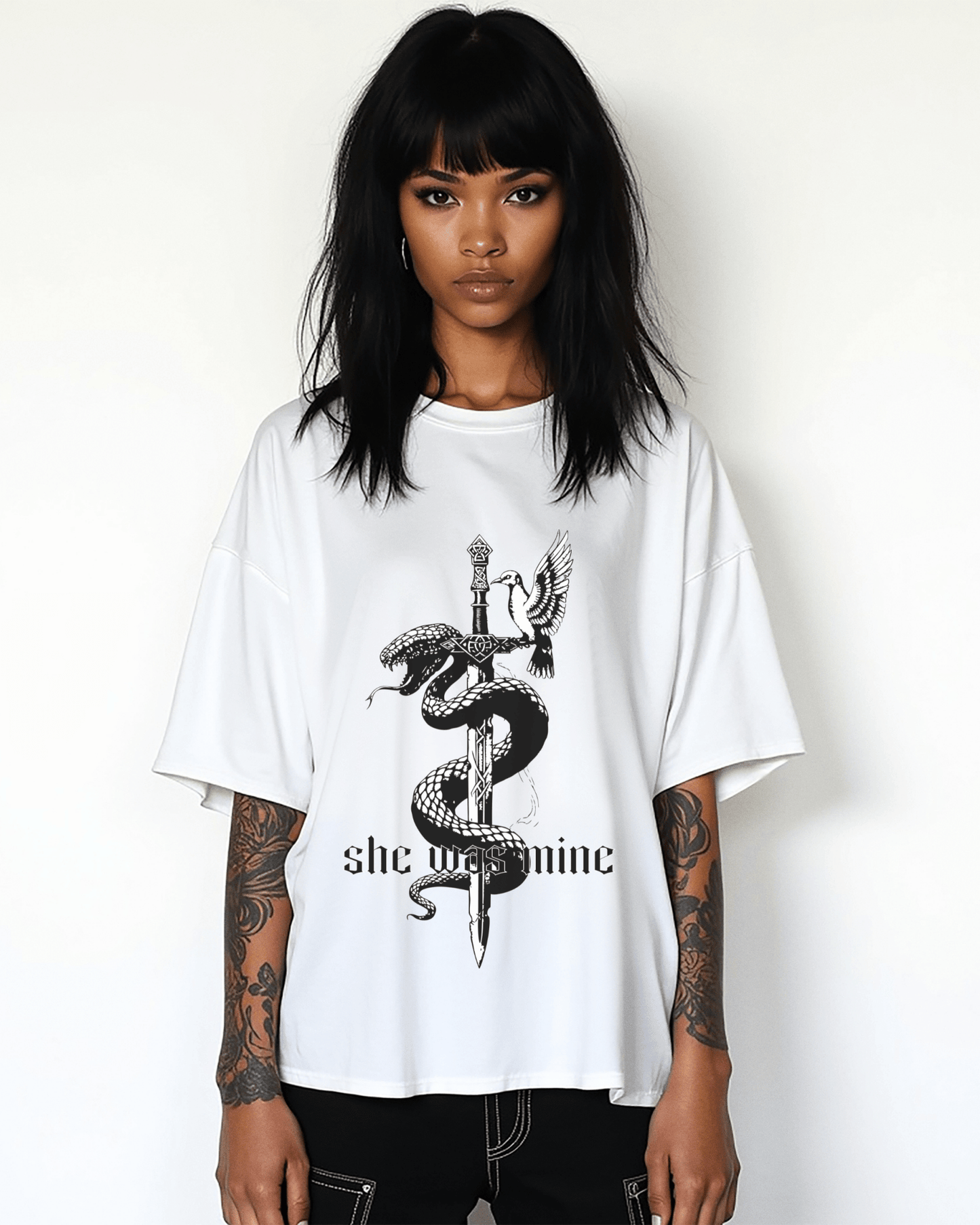 The Ever Seas Serpent & Songbird Softstyle Tee - Starry Skies Austin