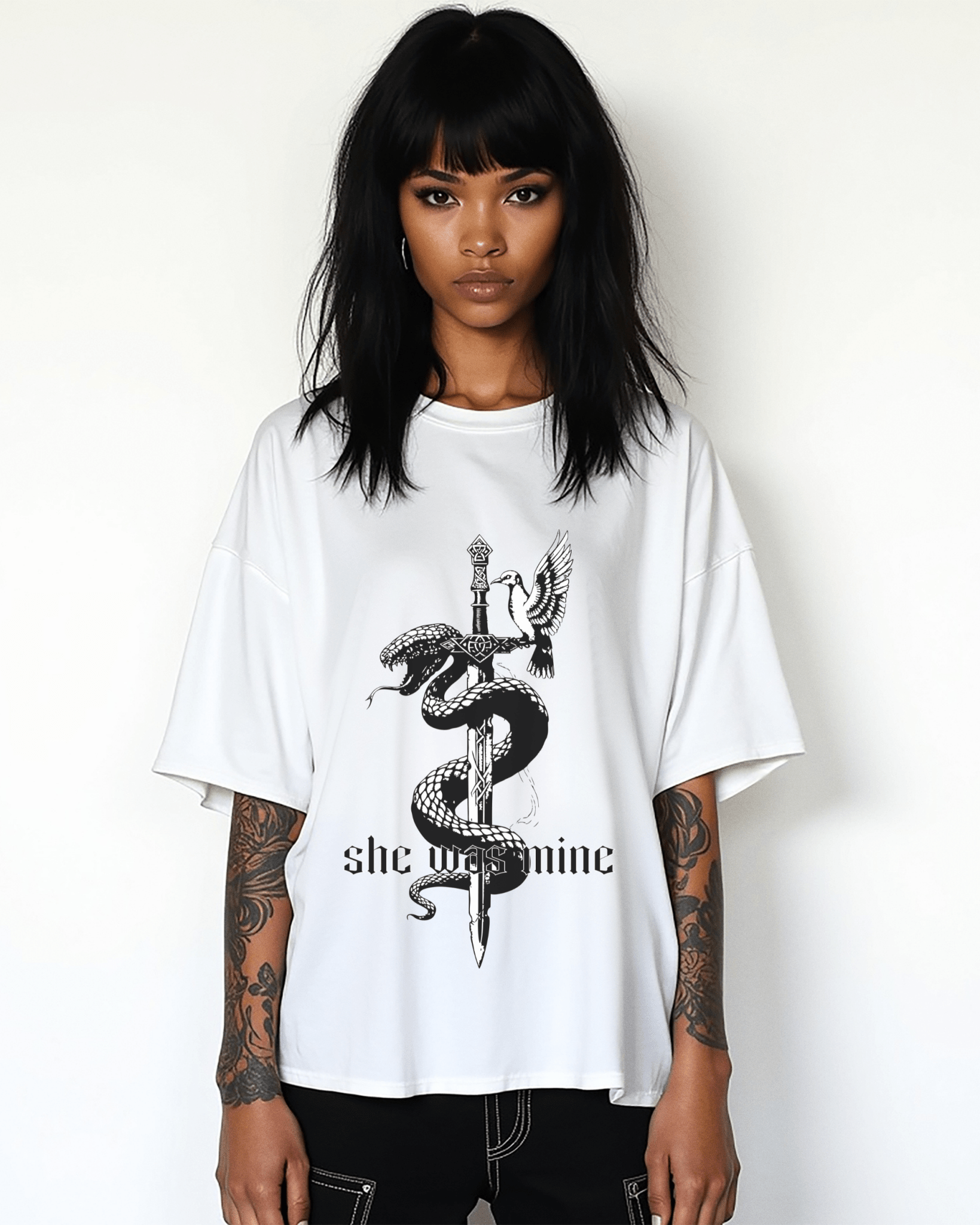 The Ever Seas Serpent & Songbird Softstyle Tee - Starry Skies Austin