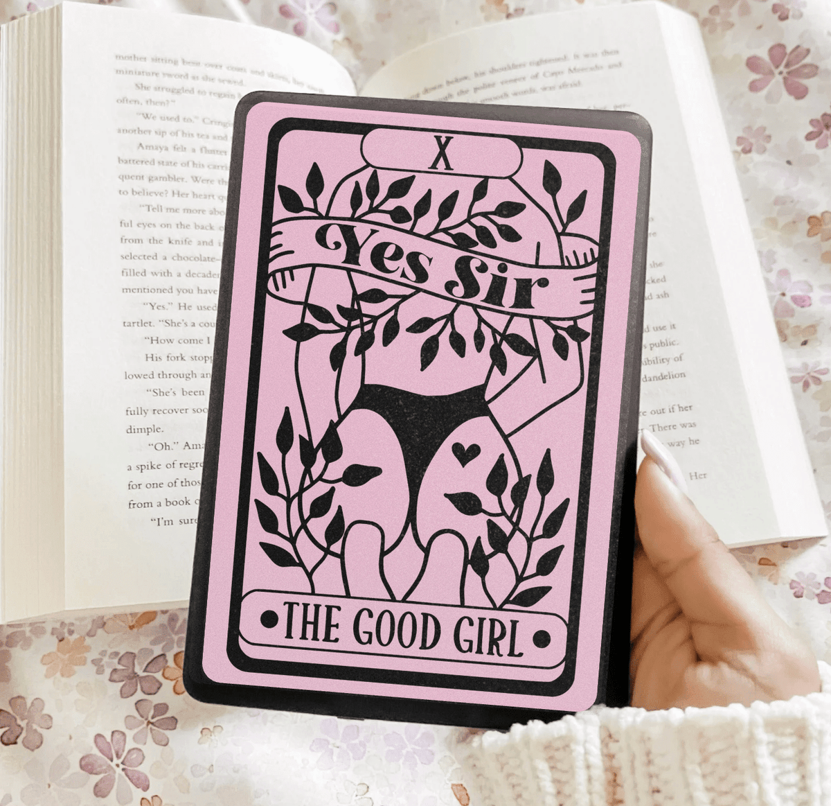 The Good Girl Tarot Card Kindle Insert - Three Sizes - Optional Lamination - Starry Skies Austin