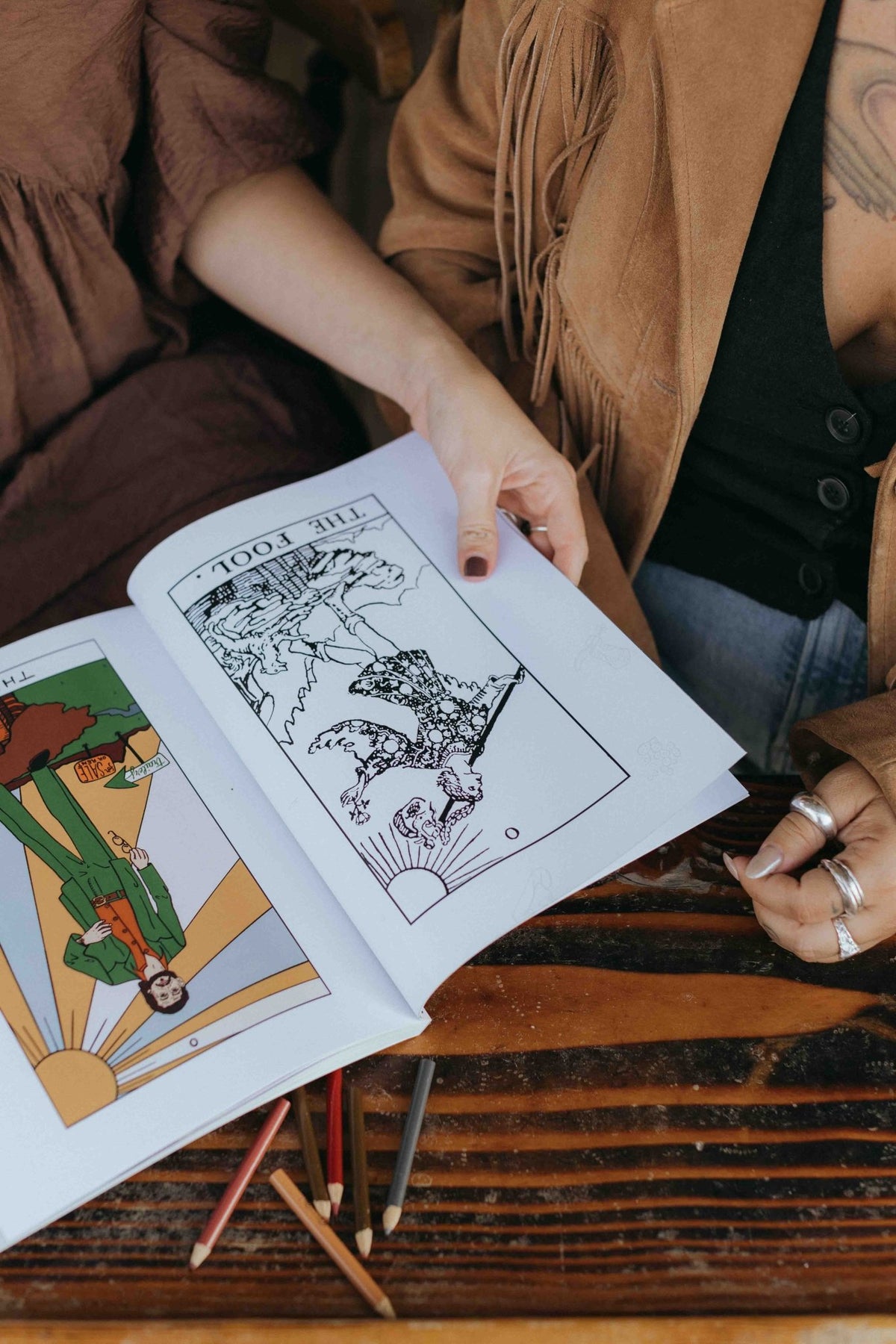 The Honky Tonk Tarot Colorin' Book - First Edition - Starry Skies Austin