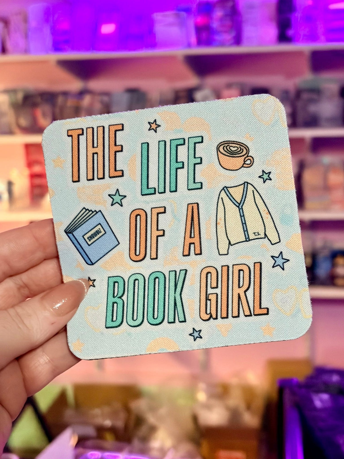The Life of a Book Girl Coaster - ONE Coaster - Starry Skies Austin
