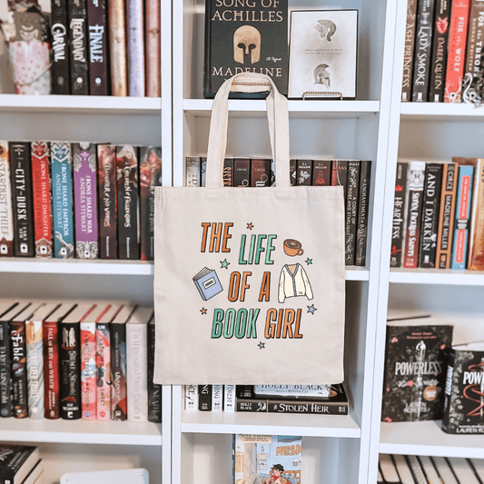The Life of a Book Girl Sublimated Canvas Tote Bag - Starry Skies Austin