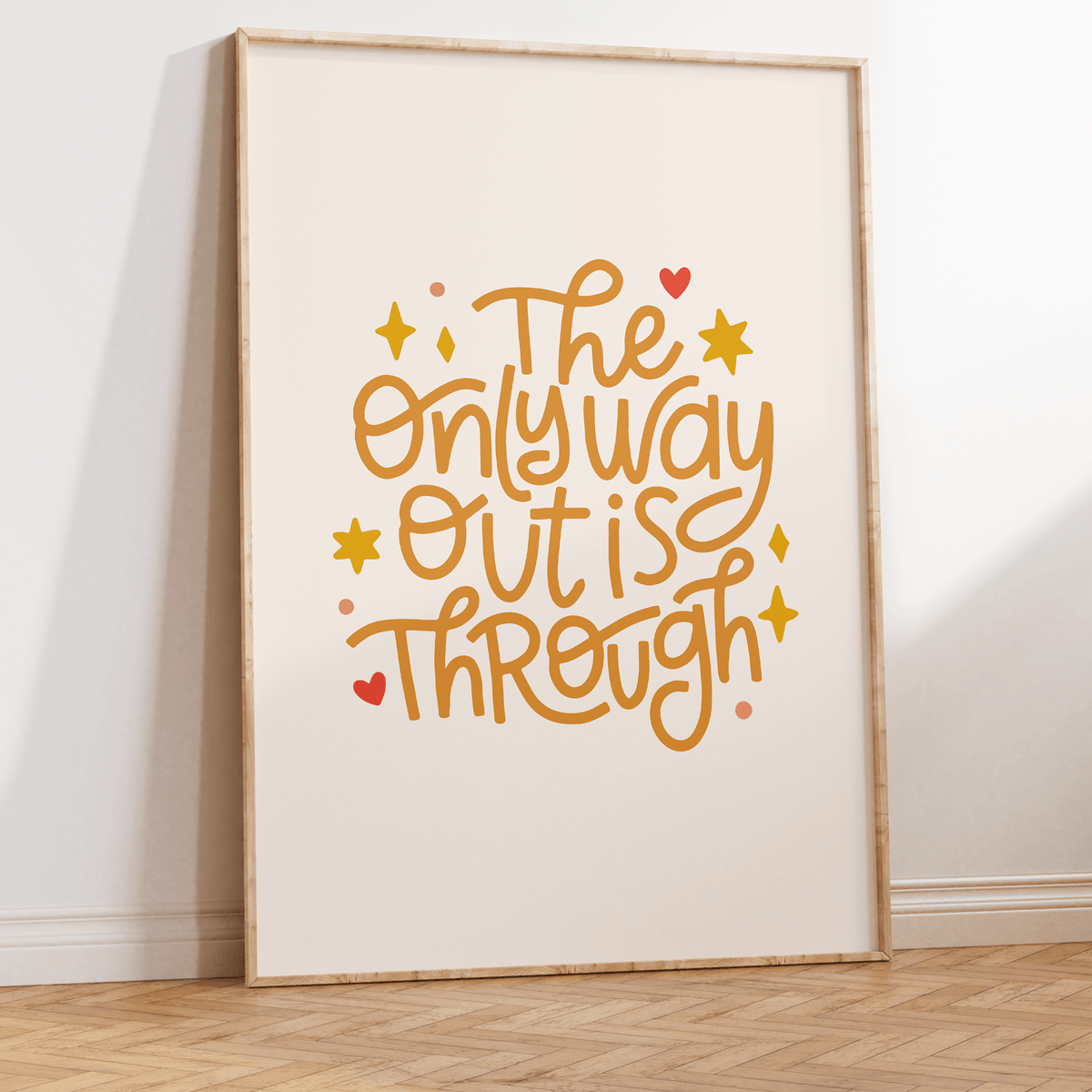 The Only Way Out Is Through Unframed Art Print - Starry Skies Austin