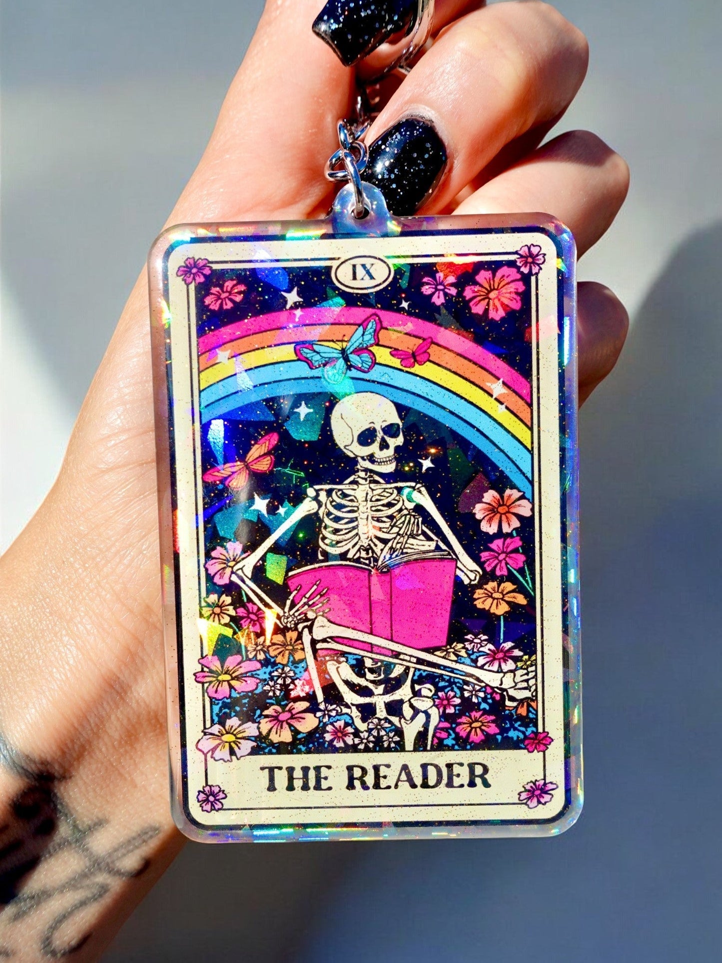 The Reader Tarot Keychain - Starry Skies Austin