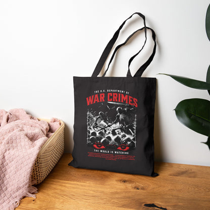 The U.S. Department of War Crimes Canvas Tote - Starry Skies Austin