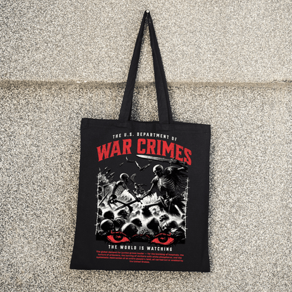 The U.S. Department of War Crimes Canvas Tote - Starry Skies Austin