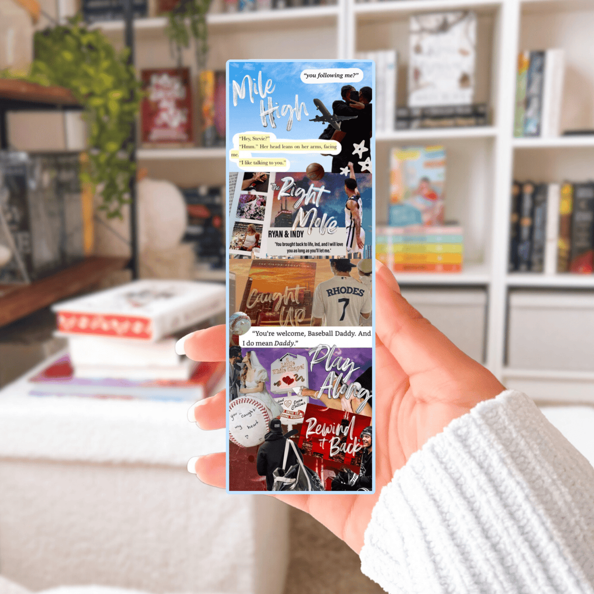 The Windy City Series Inspired Collage Bookmark - Starry Skies Austin