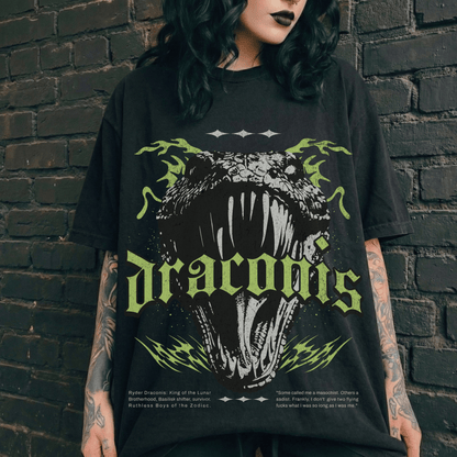 The Zodiac Basalisk Oversized Tee - Starry Skies Austin