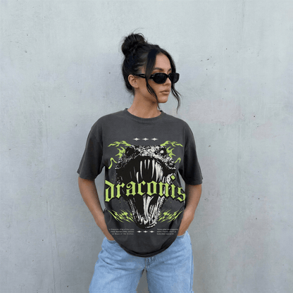 The Zodiac Basalisk Oversized Tee - Starry Skies Austin