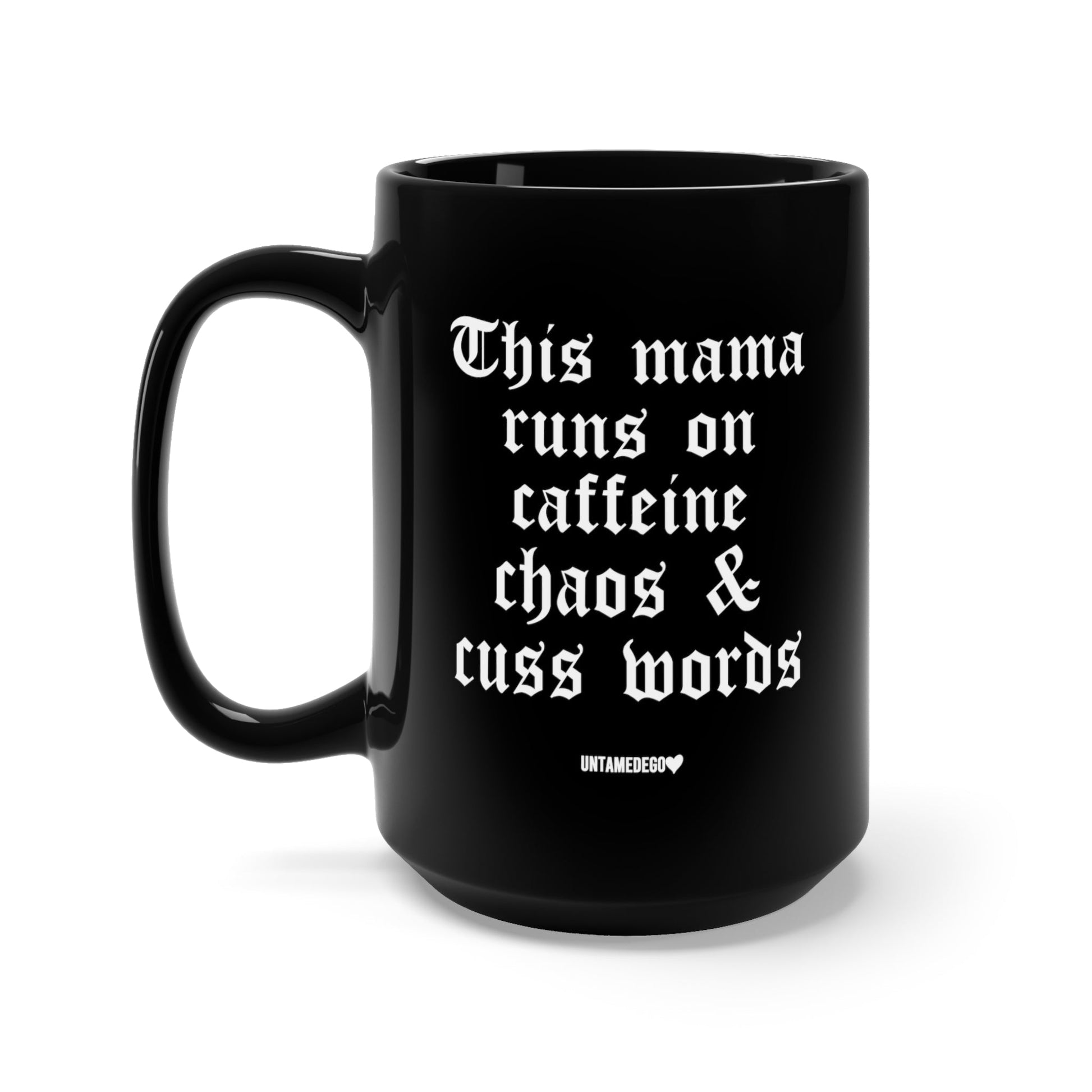 This Mama Runs On Caffeine Chaos & Cuss Words Mug - Starry Skies Austin
