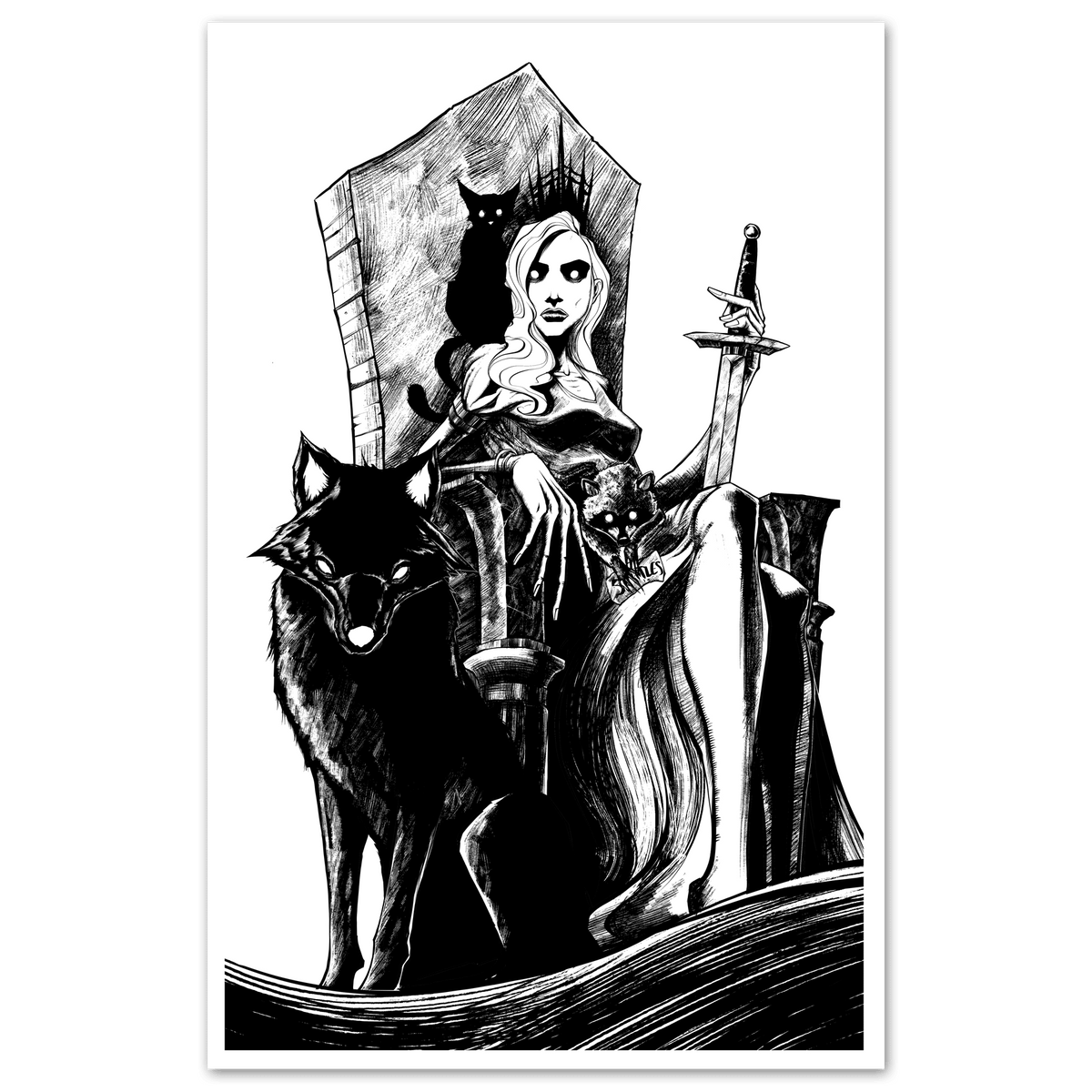 Throne Print - Starry Skies Austin