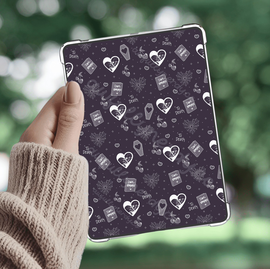 Til Death Dark Romance Symbols Kindle Insert - Three Sizes - Optional Lamination - Starry Skies Austin