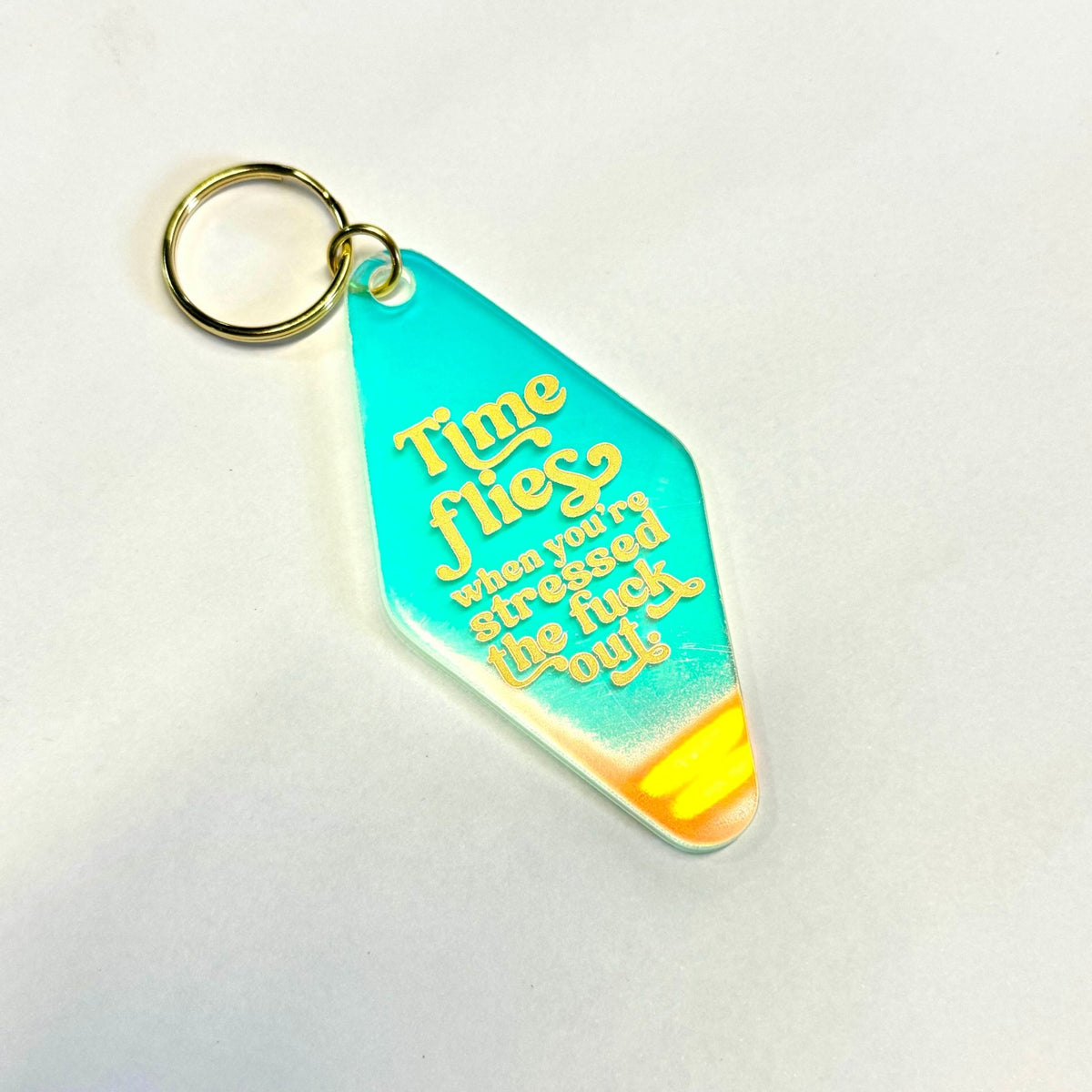 Time Flies When You're Stressed the F*ck Out Sticker - Starry Skies Austin