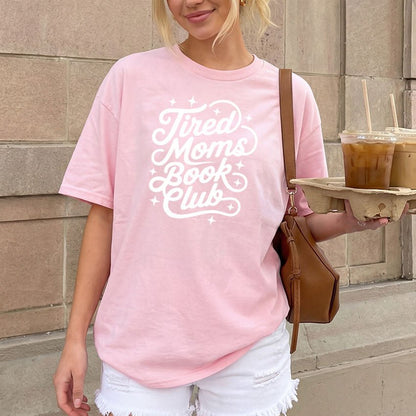 Tired Moms Book Club Gildan Softsyle Shirt - Starry Skies Austin