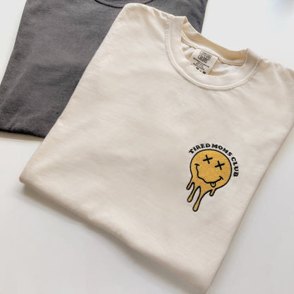 Tired Moms Club Embroidered T-Shirt - Starry Skies Austin